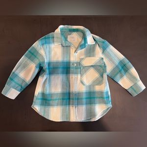 Zara Oversized Plaid Shirt